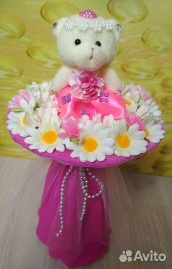 Букет с мягкой игрушкой