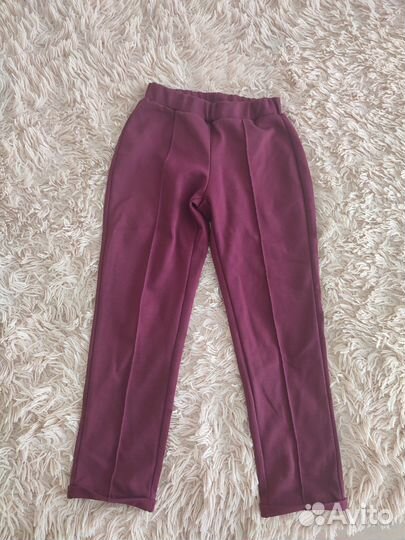 Брюки школьные бордовые