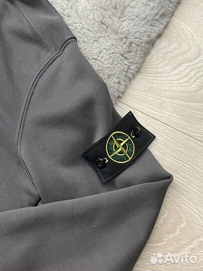 Зип-худи Stone Island цвет серый