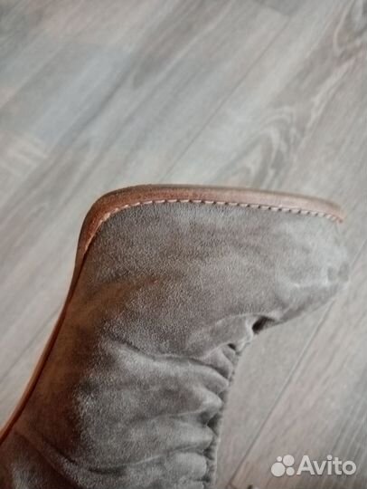 Ботильоны натуральная замша оригинал на шпильке