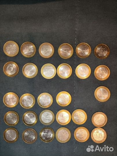 Монеты юбилейные 10, 5, 2 и 1 рубль