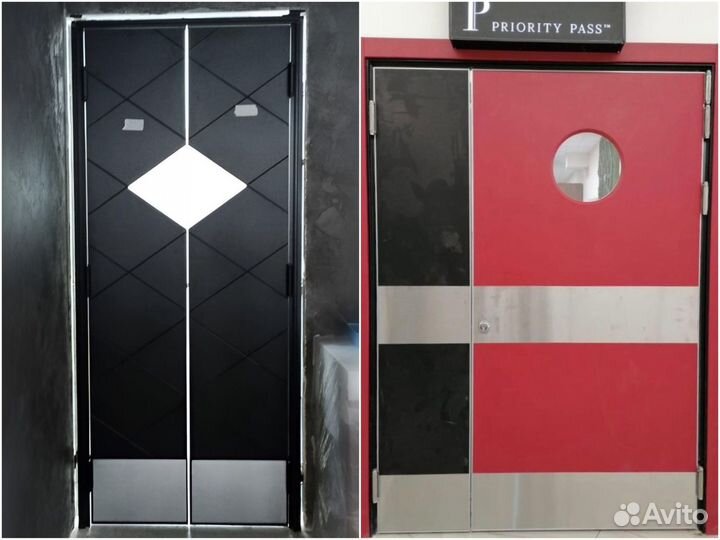 Одностворчатая и двустворчатая маятниковая дверь