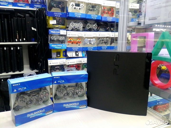 Ps3 320gb 37игр 2 новых геймпада