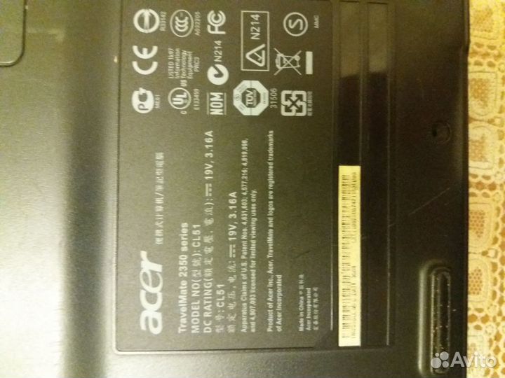 Ноутбук Acer TravelMate 2350