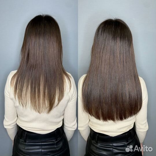 Наращивание волос, кератиновое выпрямление