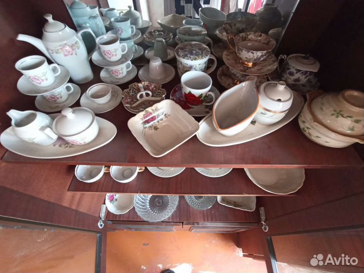 Винтажная посуда СССР фарфор, хрусталь, керамика