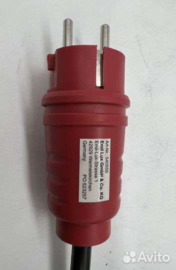 Кабель, шнур питания С19, евро вилка, 3 метра