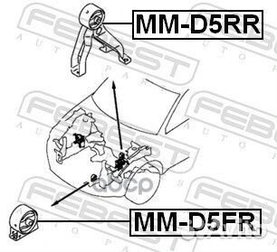 Подушка двигателя мт/CVT перед прав/лев MIT