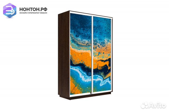 Шкаф-купе 2-х дверный Нонтон фото №1006 / венге