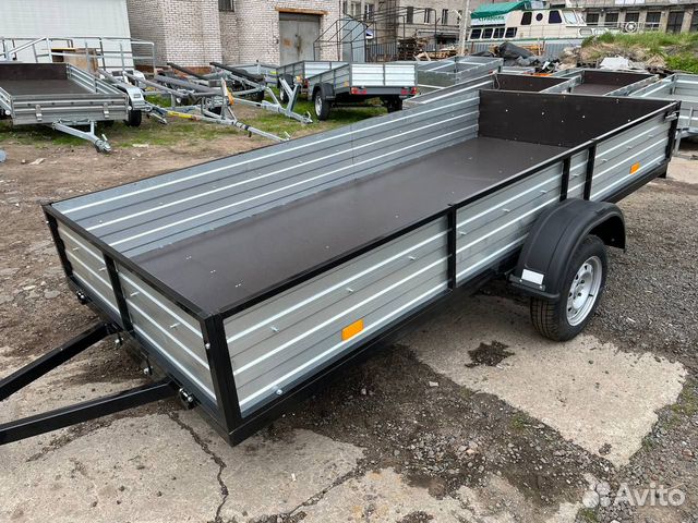 Легковой прицеп 3.5х1.5 м (борта 400 мм, самосвал)
