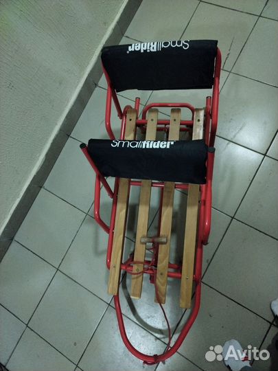 Коляска санки двухместные