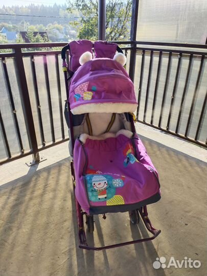 Санки коляска ника 7-2