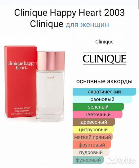 Духи женские Clinique happy heard