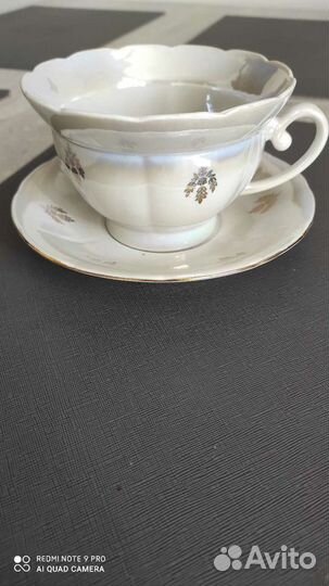 Кружка с блюдцем