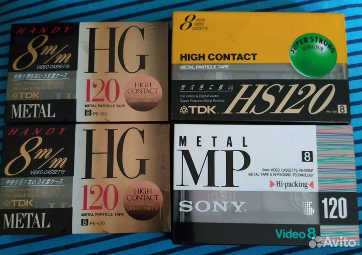 Кассеты miniDV, Hi8mm, VHS-C для видеокамеры