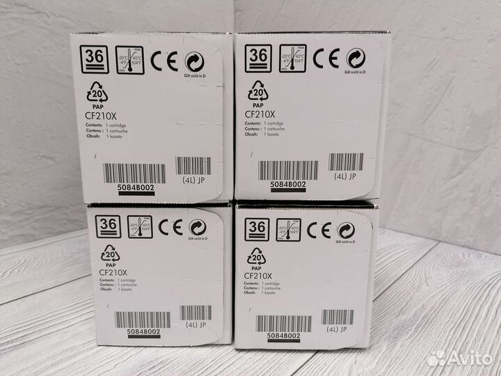 Картриджи оригинальные HP CF210X разные