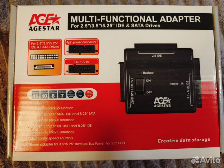 Адаптер переходник для HDD Agestar fubcp2
