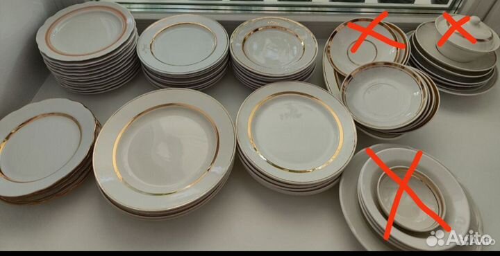 Тарелки СССР, фарфор, хайта, зик, дулево