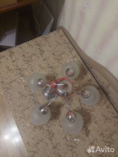 Люстра потолочная подвесная бу