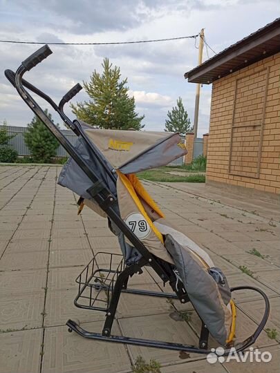 Детские санки коляска