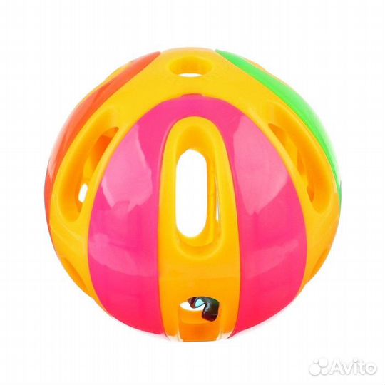 Погремушка «Яркий шар», цвет микс, Крошка Я