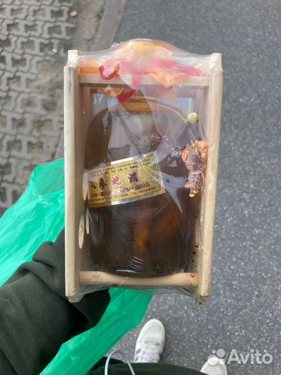 Бутылка со змеей