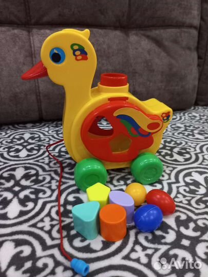 Каталка Полесье (уточка-несушка)