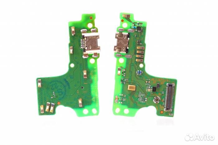 Шлейф Honor 8A (плата) + разъем зарядки + микрофон