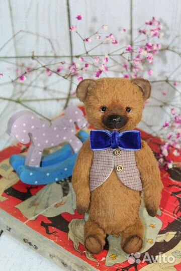 Мишка тедди ручная работа, игрушка ручной работы