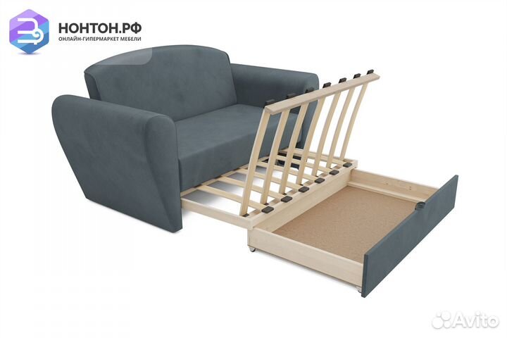 Диван выкатной Квартет серый
