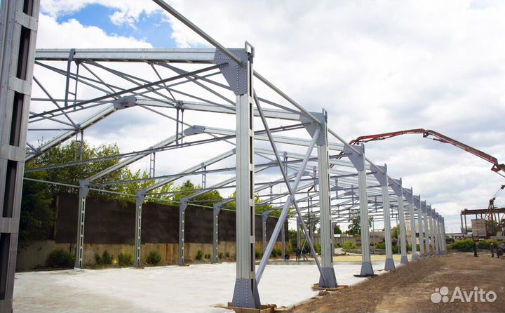 Металлокаркас ангар