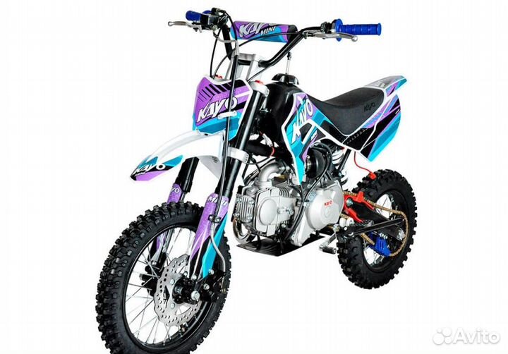 Питбайк kayo mini YX125EM 14/12 (механ. сцепл., эл