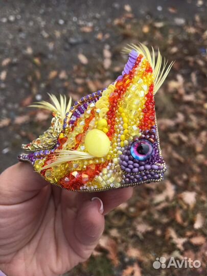 Брошь ручной работы