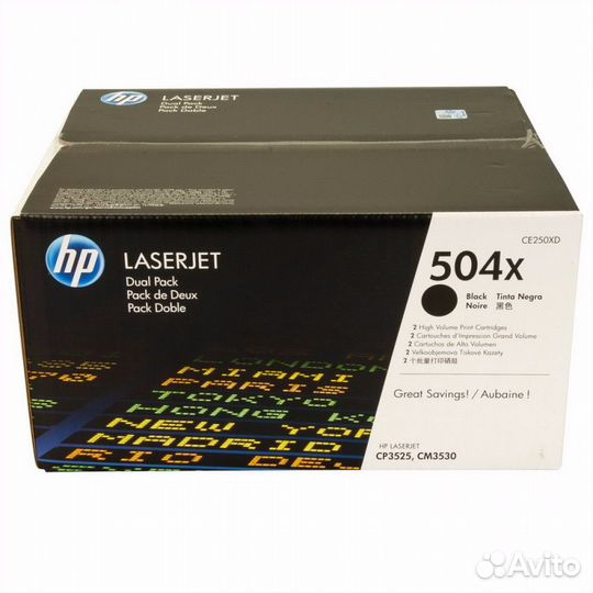 Лазерный картридж HP 504X черный повышенной 119016
