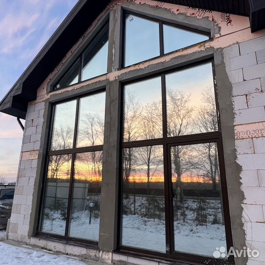 Зеркальная пленка, тонирование окон, балконов