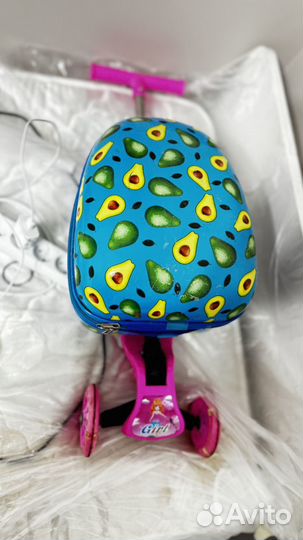 Детский чемодан самокат бу