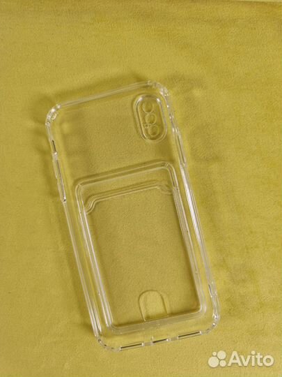 Чехол с карманом iPhone Xs Transparent