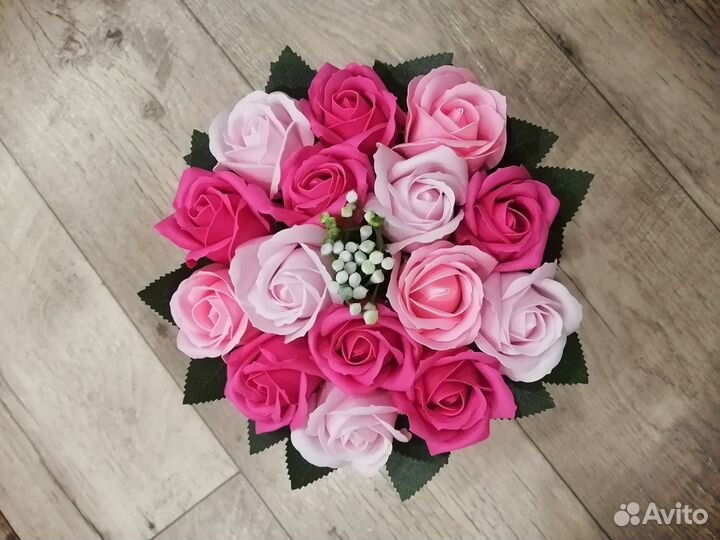 Букет из мыльных цветов