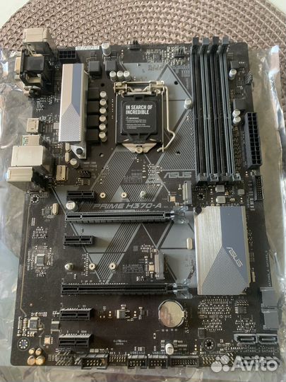 Комплект asus prime h370-a, intel core i3 9100f