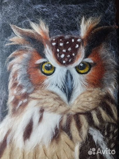 Картина из шерсти