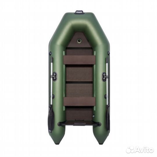 Лодка пвх Аква 2900 Слань-книжка киль зеленый