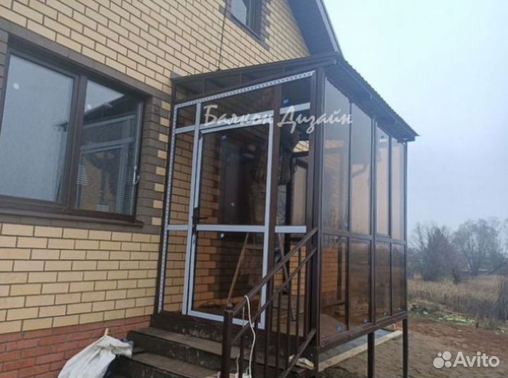 Входная группа алюминия, остекление терассы