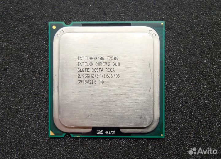 Процессор Intel core 2 duo e7500