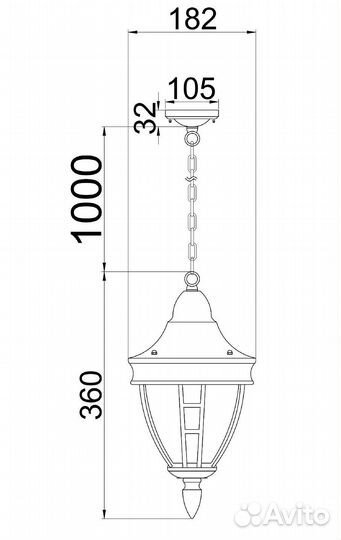 Подвесной светильник Maytoni Rivoli O027PL-01B