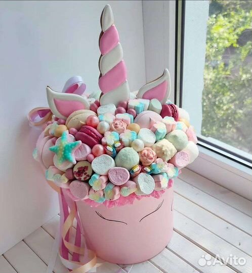 Сладкий букет из зефира