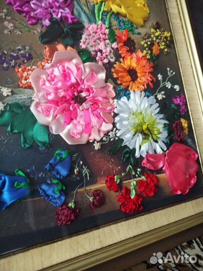 Букет из атласных лент