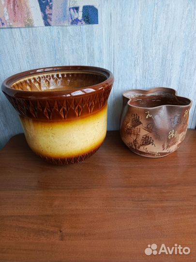 Горшок керамический бу