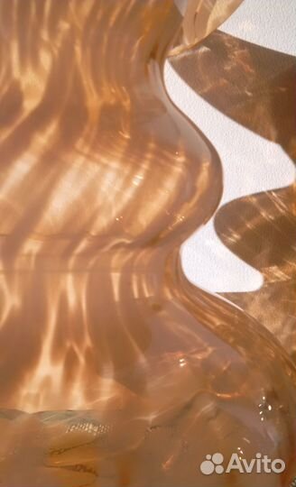 Ваза СССР цветное сульфидно-цинковое стекло