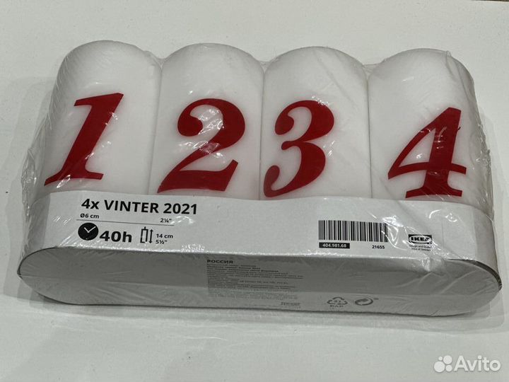 Набор свечей Vinter 2021 IKEA