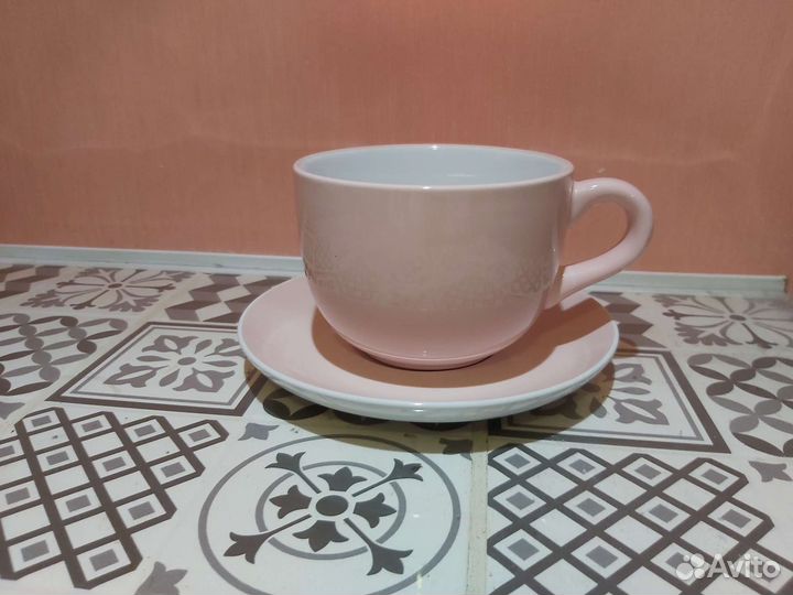 Чашка с блюдцем IKEA